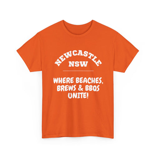 Newcastle NSW T-Shirt | Beaches, Brews & BBQ's Tee 🍻🇦🇺