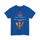 Funny 18th Birthday T-Shirt – Vote, Drive, Buy a Chainsaw | What!