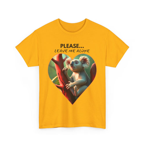 Please, Leave Me Alone Koala T-Shirt – Gentle Aussie Message