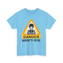 Danger, [Name]'s Here T-Shirt – Customizable Funny Design