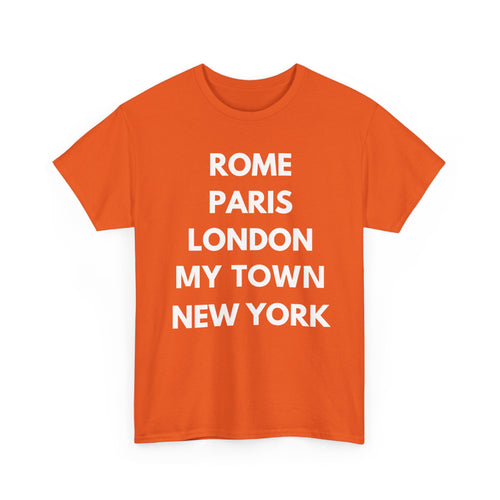 Personalised City List T-Shirt | Rome Paris London New York Custom Tee ✈️👕