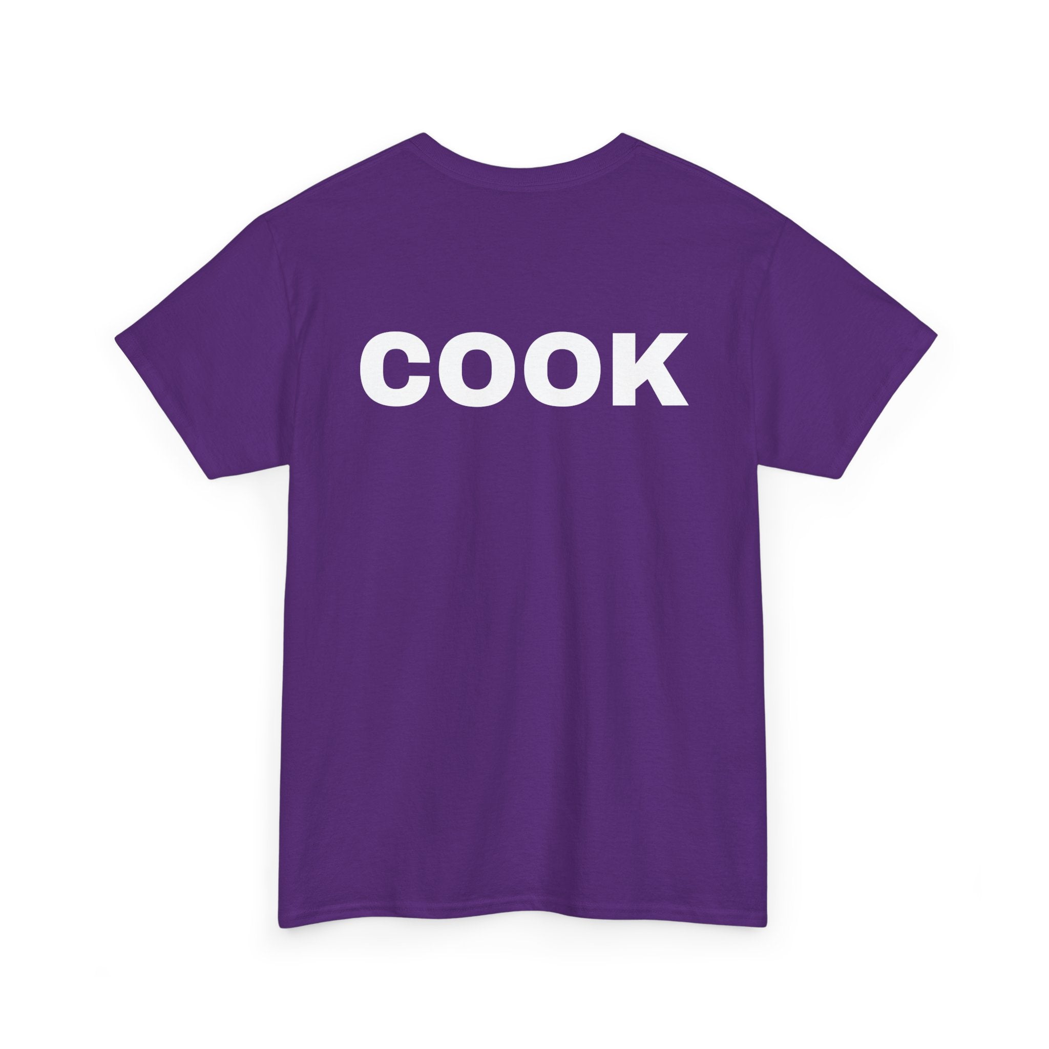 Cook T-Shirt | Professional or Backyard Kitchen Cook Back-Print Tee 🍳