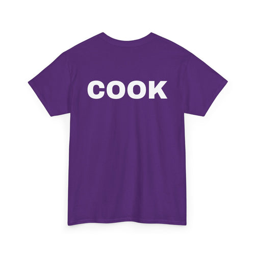 Cook T-Shirt | Professional or Backyard Kitchen Cook Back-Print Tee 🍳