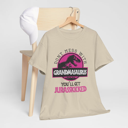Don't Mess with Grandmasaurus T-Shirt | Funny Dinosaur Tee
