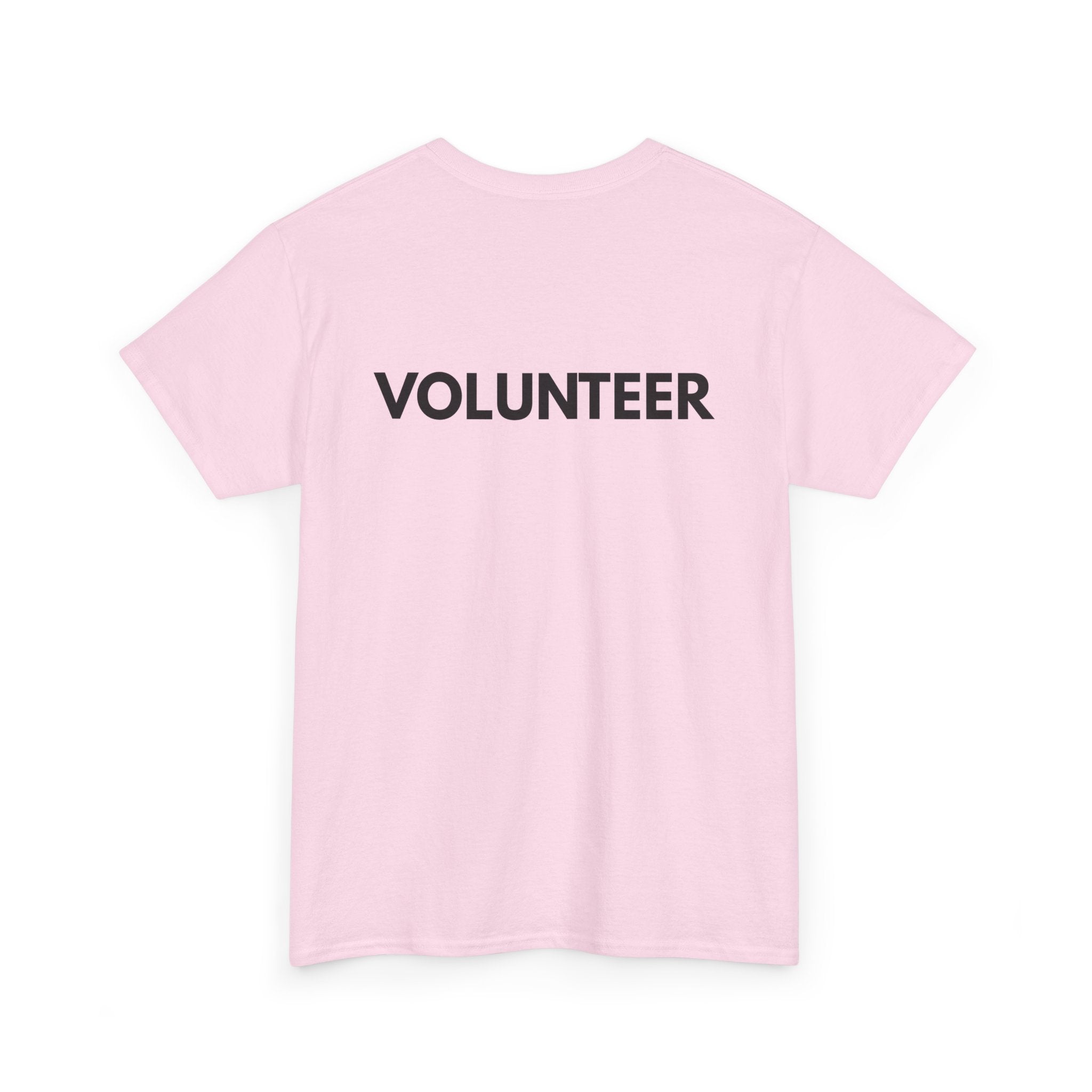 VOLUNTEER Back Print T-Shirt – Bold, Clear & Supportive Design 🙋‍♂️🙌🎗️