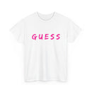 Guess T-Shirt for that brave female | Minimalist Front-Print Graphic Tee ❓✨