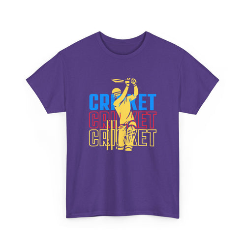 Cricket T-Shirt with Player Silhouette
