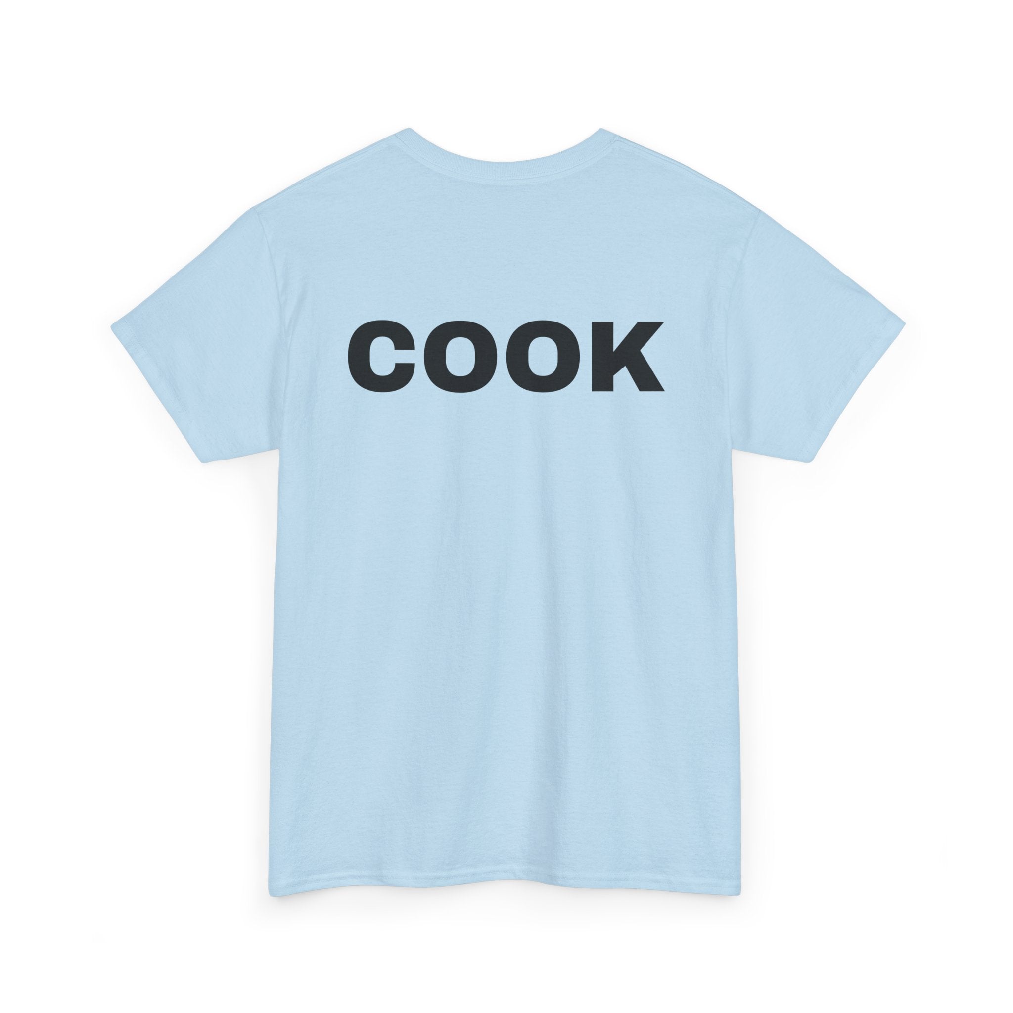 Cook T-Shirt | Professional or Backyard Kitchen Cook Back-Print Tee 🍳