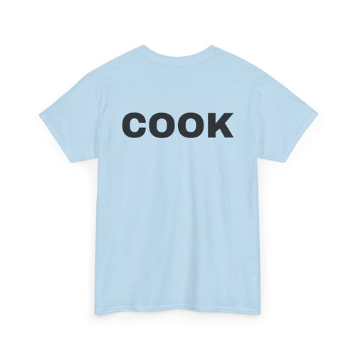 Cook T-Shirt | Professional or Backyard Kitchen Cook Back-Print Tee 🍳