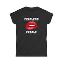 Fearless Female T-Shirt – Bold Design with Close-Up Lips Graphic