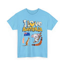 I Love Australia T-Shirt – Iconic Aussie Koala, Kangaroo, Flag & Boomerang Design