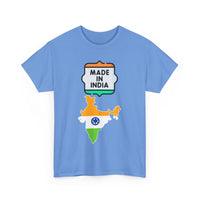 Made in India T-Shirt with Flag and Country Outline