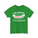 I’m Sarcastic Because Punching People Is Frowned Upon T-Shirt – Funny Attitude Tee
