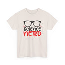 Science Nerd T-Shirt | Fun Design with Black-Rimmed Glasses