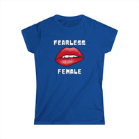 Fearless Female T-Shirt – Bold Design with Close-Up Lips Graphic