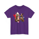 Kangaroo & Meat Pie Meets Llama & Ceviche Tee 🌎 Peru & Australia Fusion T-Shirt