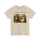 Mona Lisa vs Modern Botox Mona Tee | Funny Cartoon Parody T-Shirt 🎨😂