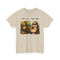 Mona Lisa vs Modern Botox Mona Tee | Funny Cartoon Parody T-Shirt 🎨😂