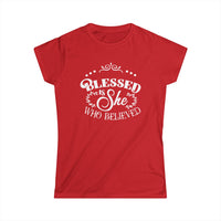 Blessed Is She Who Believed T-Shirt | Faith & Inspiration ✨