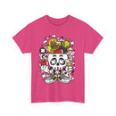 Weird Fruit Man T-Shirt – Skull, Legs & Fruit Explosion