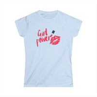 Girl Power T-Shirt with Lips & Lipstick Design