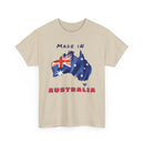 Made in Australia T-Shirt with Flag and Country Outline