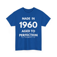 Made in 1960 Aged to Perfection | Custom Birthday Year T-Shirt
