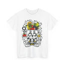 Weird Fruit Man T-Shirt – Skull, Legs & Fruit Explosion