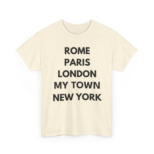 Personalised City List T-Shirt | Rome Paris London New York Custom Tee ✈️👕