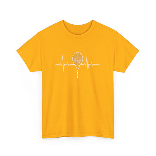 Tennis Heartbeat T-Shirt | Tennis Racket ECG Graphic Tee 🎾💓