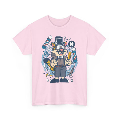 Cool Cat Barber T-Shirt | Unique Barber Shop Graphic Tee 💈🐾