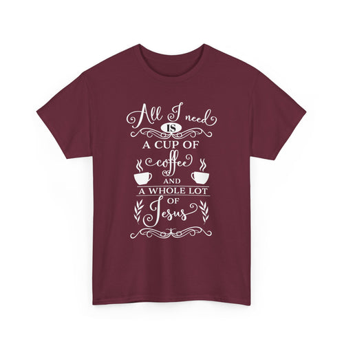 Coffee & Jesus T-Shirt – Faith & Caffeine Lover Tee