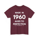 Made in 1960 Aged to Perfection | Custom Birthday Year T-Shirt