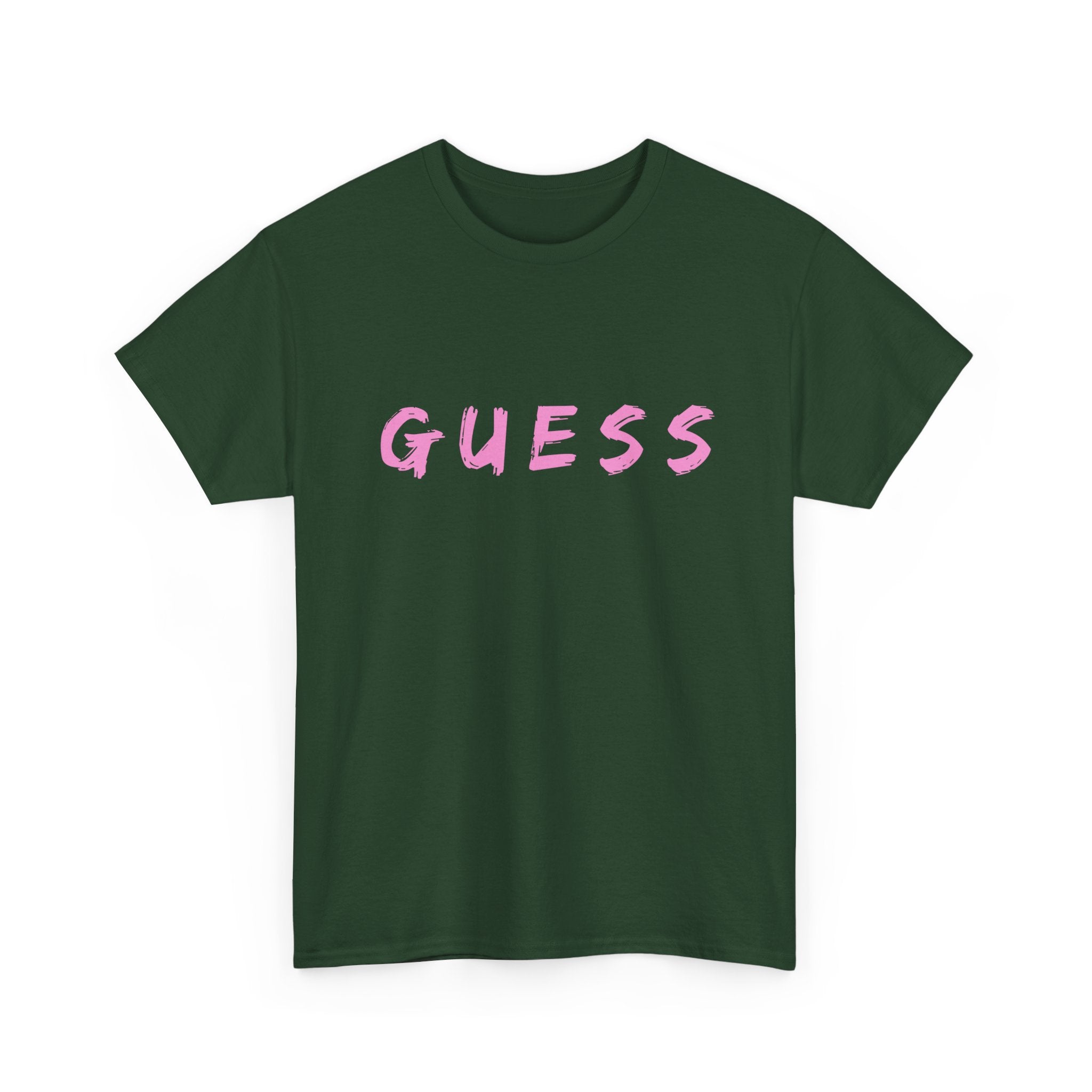 Guess T-Shirt for that brave female | Minimalist Front-Print Graphic Tee ❓✨