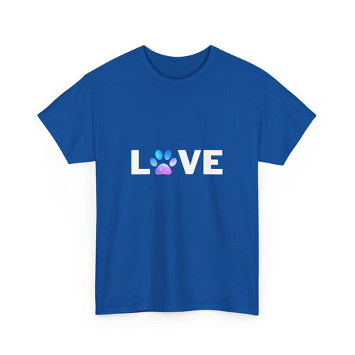 Love (Paw Print Design) Unisex T-Shirt