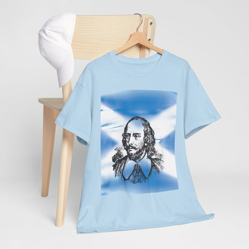 William Wallace T-Shirt with Scottish Flag Design
