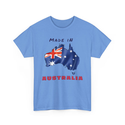 Made in Australia T-Shirt with Flag and Country Outline