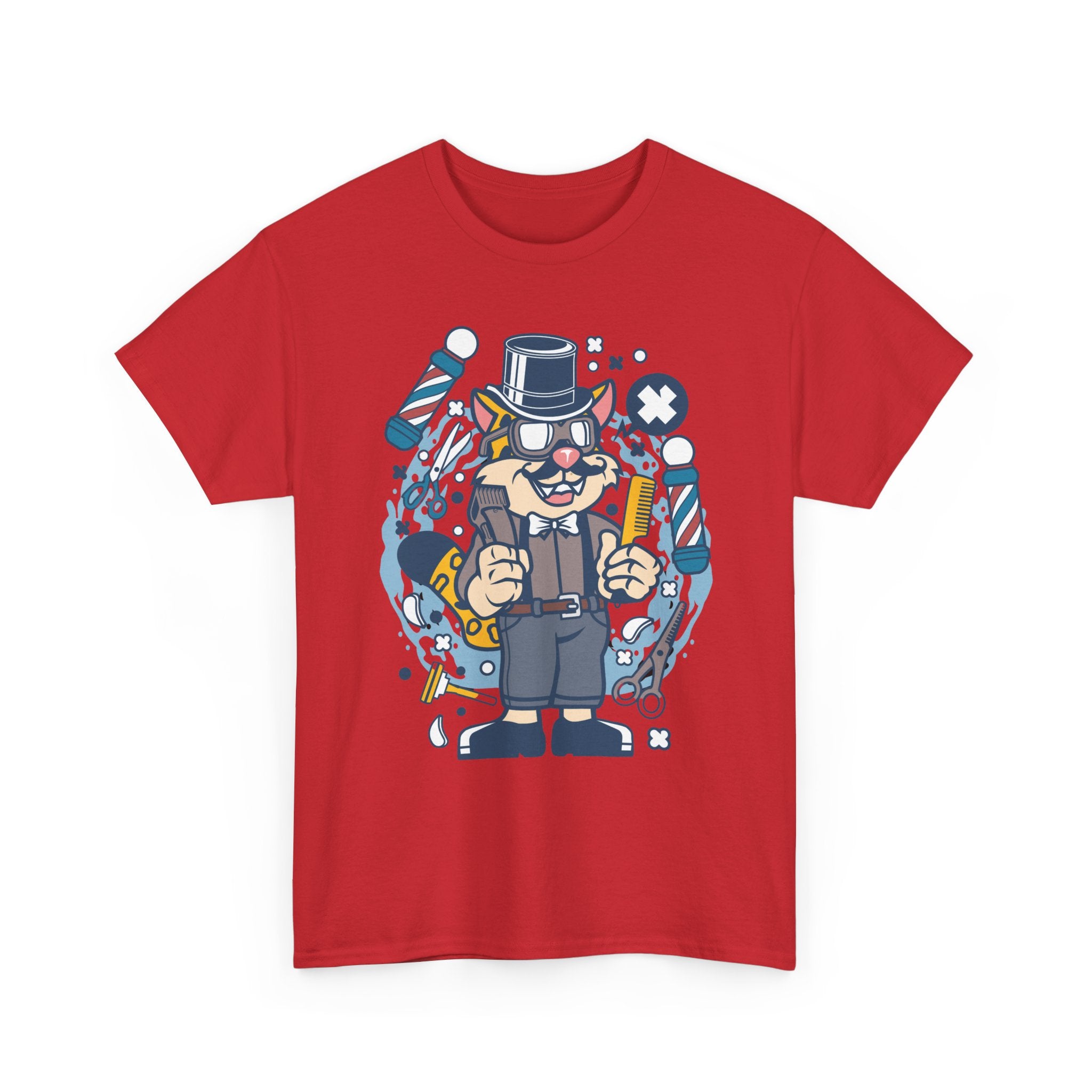 Cool Cat Barber T-Shirt | Unique Barber Shop Graphic Tee 💈🐾