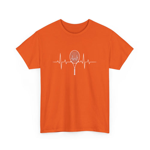 Tennis Heartbeat T-Shirt | Tennis Racket ECG Graphic Tee 🎾💓