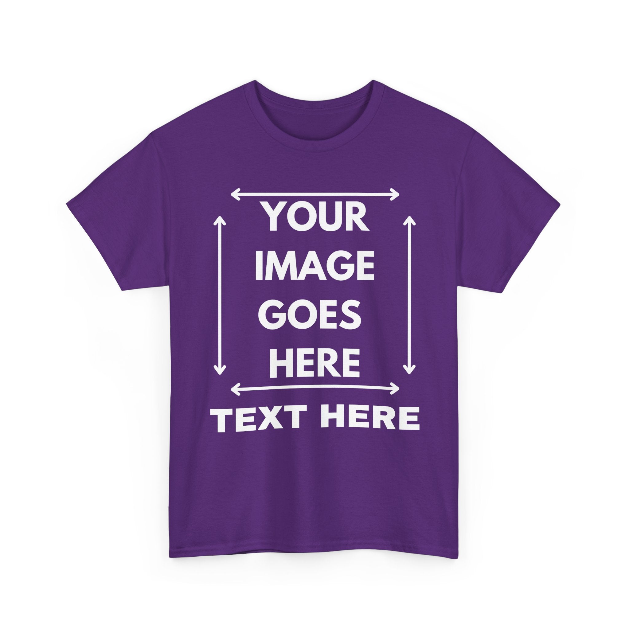 Custom T-Shirt with Text and Image for the Front  | Design Your Own Personalised T-Shirt ✍️👕