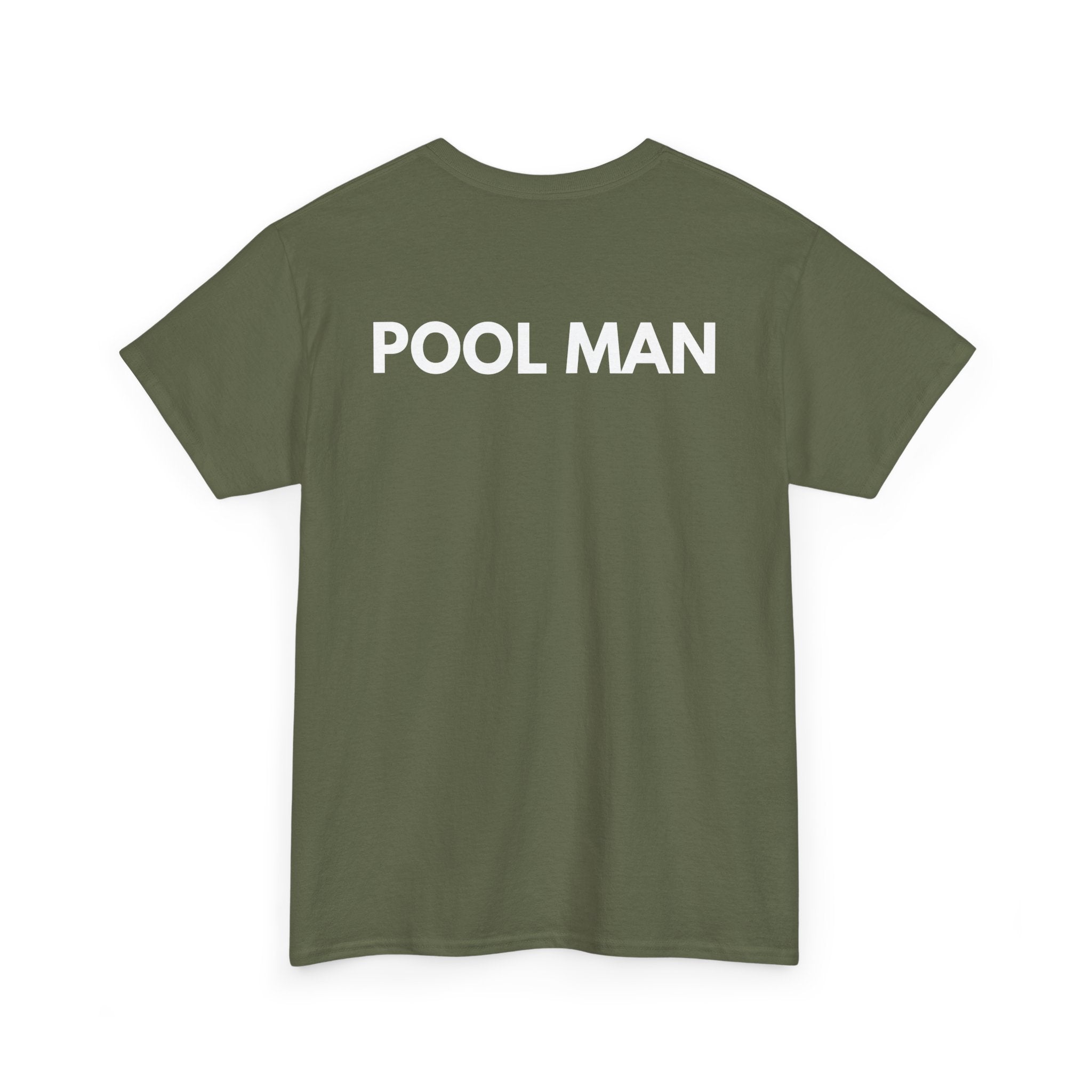 Pool Man T-Shirt | Pro Pool Service & Maintenance Back-Print Tee 🏊‍♂️