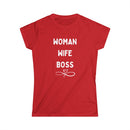 Woman Wife Boss T-Shirt – Celebrate Your Power