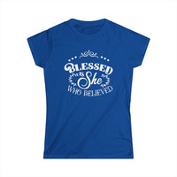 Blessed Is She Who Believed T-Shirt | Faith & Inspiration ✨