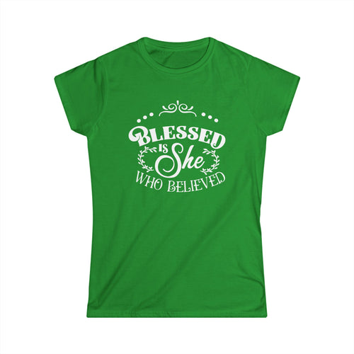 Blessed Is She Who Believed T-Shirt | Faith & Inspiration ✨