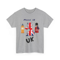Made in UK T-Shirt with Flag, Big Ben & King’s Guard