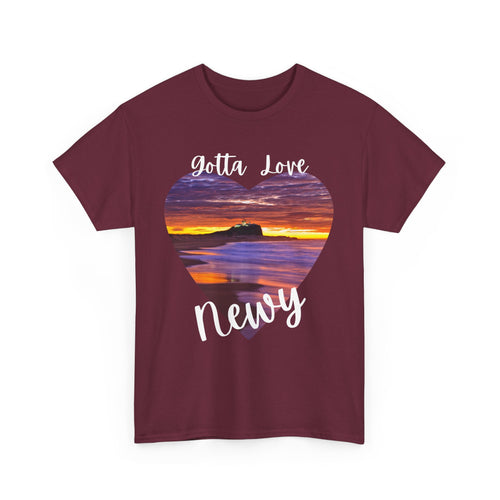 Gotta Love Newy Unisex T-Shirt – Customizable Heart-Shaped Design