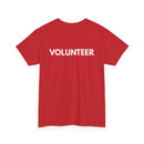 VOLUNTEER Back Print T-Shirt – Bold, Clear & Supportive Design 🙋‍♂️🙌🎗️