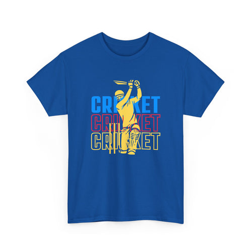 Cricket T-Shirt with Player Silhouette | Sports Fan Apparel