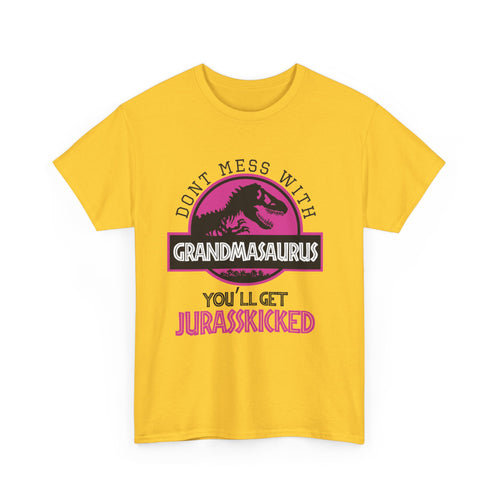 Don't Mess with Grandmasaurus T-Shirt | Funny Dinosaur Tee