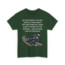 My Girlfriend Said Get Down on One Knee T-Shirt – Funny Motorcycle Lover Tee